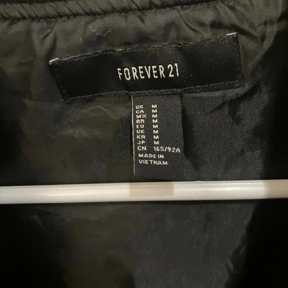 “No thanks” bomber jacket forever 21 size medium - Picture 3 of 3
